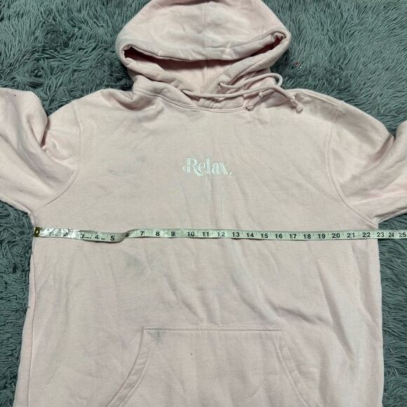 PacSun “Relax” Pink Hoodie Sweatshirt Size Large - Picture 6 of 7